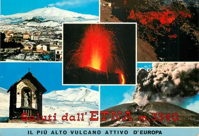 Étna — o vulcão ativo mais alto da Europa — edição Trinacria, Catânia