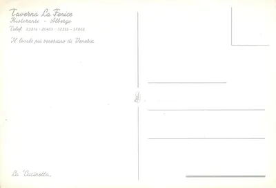 Wnętrze restauracji - Taverna La Fenice - Wenezie — Rewers