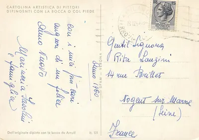 Dzieci na balkonie — Wita nowy rok — Arnulf, n°121 — Rewers