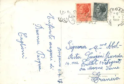 Páscoa — ovos decorativos, pintinhos e tulipas — editor desconhecido, número de série não visível — Verso