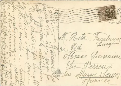 Criança com cestas de ovos — Buona Pasqua — editor Saltee, S/238 — Verso