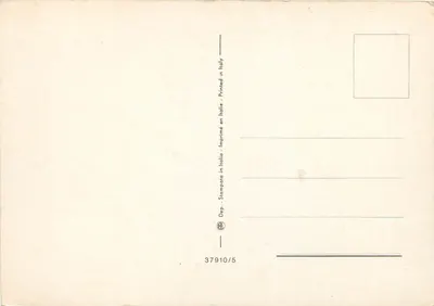 Amor multilingue — rosas vermelhas e casal em coração — editor Dep. - Impr. 37910/5 — Verso