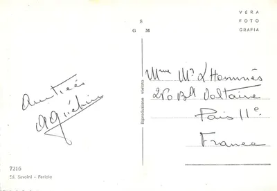 Lago Maggiore - Feriolo - Danorama — Wyd. Savoini - n° 7216 — Rewers