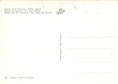 Fiesole - S. Francesca - Wnętrze klasztoru — Rewers