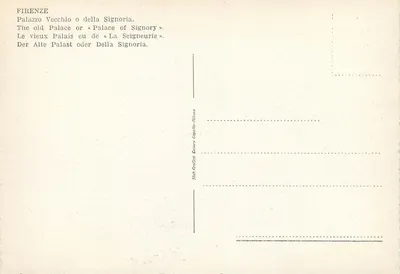 Florenca — Pałac Vecchio (Pałac Signorie) — Cassere Capitello-Nicasso — Rewers