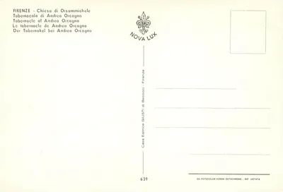 Tabernakulum Andrea Orcagna — Katedra Santa Maria del Fiore — Wydawca NOVA LUX, nr 639 — Rewers