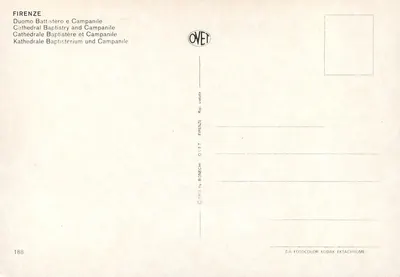 Florence — Katedra, Baptyster i Klockowiec — Oviet — Rewers