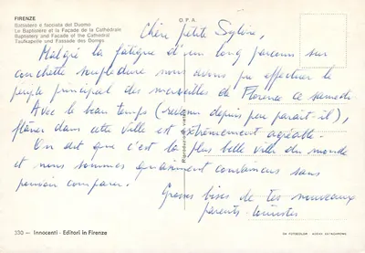 Florence — Katedra i Baptysterium — O.P.A. n°330 — Rewers