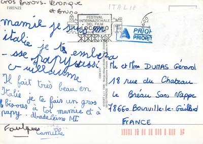 Firenze — widok panoramiczny i Palazzo Vecchio — wydawca OVET s.r.l. n°50122 — Rewers
