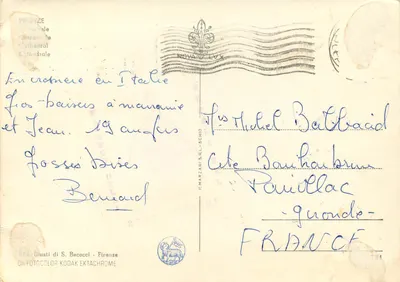 Florenca — Katedra Florencji — wydawca Giusti di S. Becocci — Rewers