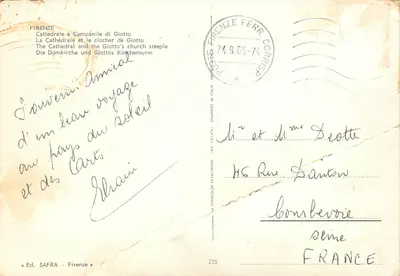 Florenca — Katedra i dzwonnica Giotta — Wyd. SAFRA, nr 235 — Rewers