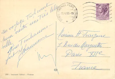 Firenze — Souvenir — Innocenti Editori - Firenze — Rewers