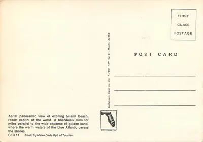 Miami Beach — widok lotniczy panoramiczny — Gulfstream Card Co. Inc. SEC 11 — Rewers