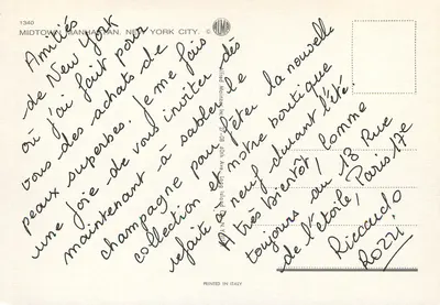 Vista de Manhattan — Nova Iorque — editor Allied Mainzer Inc. n°1340 — Verso