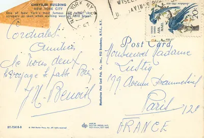 Grattacielo Chrysler — New York City — DEXTER PRESS, INC. n° DT-75418-B — Verso
