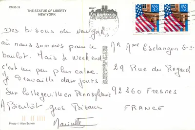 Estátua da Liberdade — Nova Iorque — City Merchandise — Verso
