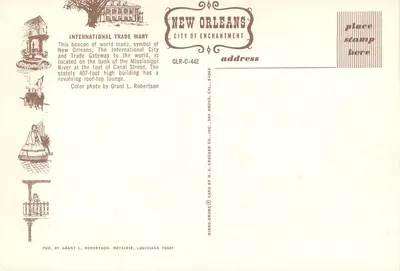Mercato internazionale — New Orleans — H. S. Crocker Co. — Verso