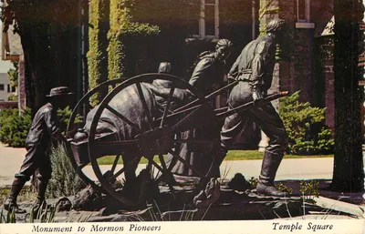 Monumento aos Pioneiros Mormons — Praça do Templo — Salt Lake City — editor George Mc Company