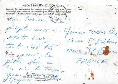 Ponte Golden Gate — San Francisco — La collezione Cameron — Verso