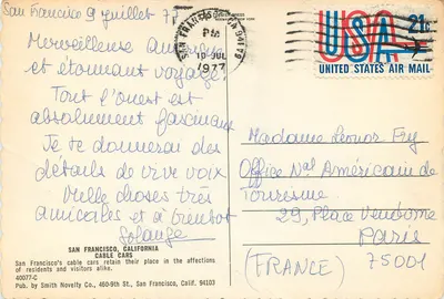 San Francisco — Kablewki — ulica Van Ness i ulica Market — Fotografia z uprzejmości Pen American Airways — Rewers