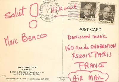 San Francisco — vista panorâmica — Smith Novelty Co. E-100 — Verso