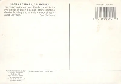 Santa Barbara — Kalifornia — Columbia Publishing — Rewers