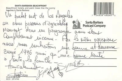 Santa Barbara — plaża i góry — Santa Barbara Postcard Company — Rewers