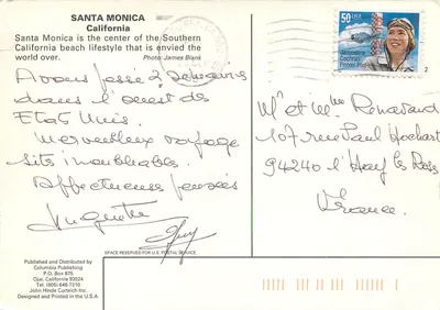 Santa Monica — vista aérea — Columbia Publishing — Verso