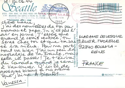 Seattle — widok na Space Needle i ferryt — Impact, n° 9375 — Rewers