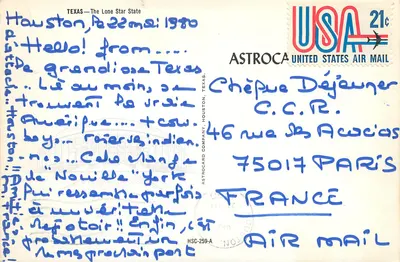 Texas — O Estado da Estrela Solitária — Astroca — Verso