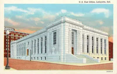 U.S. Post Office, Lafayette, Ind. — Kaplan News Agency, Chicago