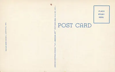 U.S. Post Office, Lafayette, Ind. — Kaplan News Agency, Chicago — Verso