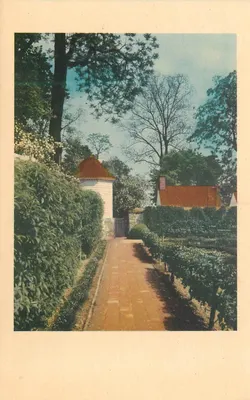 Vista no jardim de cozinha, Mount Vernon — editada pela Associação das Senhoras de Mount Vernon