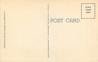 Central Terminal, Buffalo, N.Y. — wydawca Buffalo Stationery Co. nr 32 — Rewers