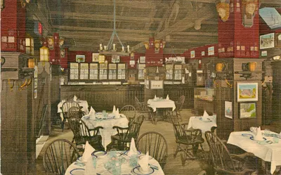 Interior de um restaurante — Prince George Hotel — editor Tennitone Co. n° E-10045