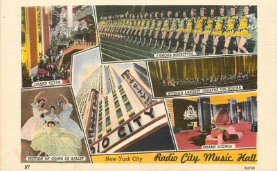 Radio City Music Hall — Nova York — Colourpicture Publication, Boston