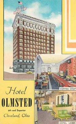 Hotel Olmsted — Cleveland, Ohio — Associated Litho, Des Moines, Iowa