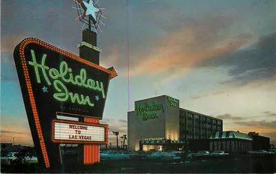 Holiday Inn of America — Las Vegas — Curteichcolor 3-D Cor Natural Reprodução