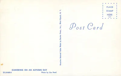 Płynięcie na jeziorze w jesieni — Nyack, N.Y. — Dexter Press — Rewers