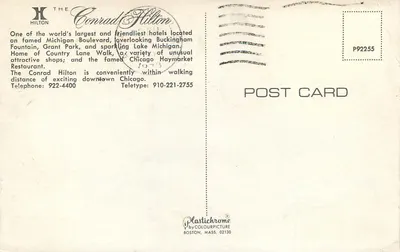 Fontanna Buckingham — Chicago — wydawca Plastichrome — Rewers