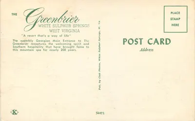 Le Greenbrier — White Sulphur Springs, West Virginia — White Photos, Club Club — Rewers