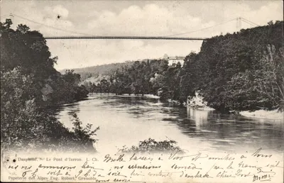O Ponte de Iseron — Dauphiné — Papeterie des Alpes Eug. Robert, Grenoble