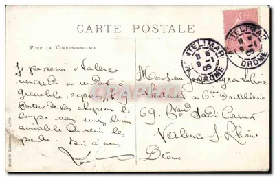 Groupe de cyclistes en forêt — Société Lumière, Lyon — n° 1650 — Verso