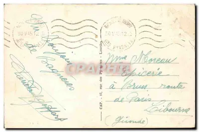 Bagnères-de-Bigorre — Lungofiume dell'Adour — editore Cop — Verso