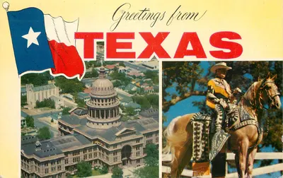Texas — Saudações do Texas — HSC-196, editor P.S. Crocker Co., Inc.