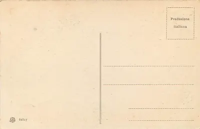 Padova - Monumento a Garibaldi — Veglia d'eroe — editor SPD, n° 62817 — Verso