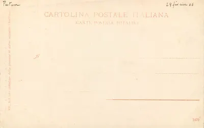 Sanktuarium Neptuna w Paestum — wnętrze — wydawca Vincenzo Caliano, Salerno — Rewers