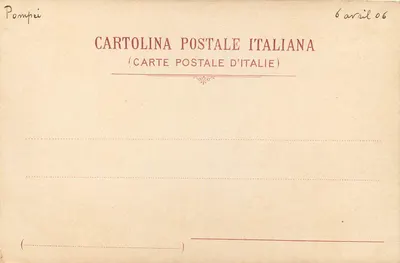 Pompei - Casa dos Fornos — De Luca e C. - Napoli, n° 021 — Verso
