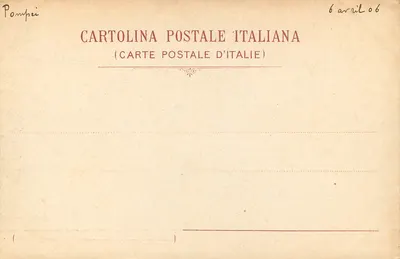 Pompej - Tempel Apolona - De Luca e C. - Neapol, n°38 — Rewers