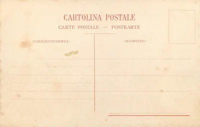 Pompei - Temple d'Apollon — vue avec le Vésuve en arrière-plan — Sommer - Napoli, Fonderia Artistica di Bronzo, n° 103 — Verso